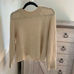 Lightweight Cream Sweater, Size M